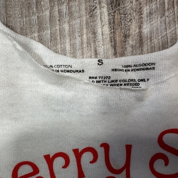 Strawberry Shortcake & Custard Kitty White Cut Off Top T Shirt Size Small - Picture 7 of 8